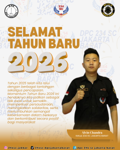 Pesan – Pesan dan Harapan Baik Dari Alvin Chandra Selaku Ketua DPC 234 SC Jakbar Untuk 2026