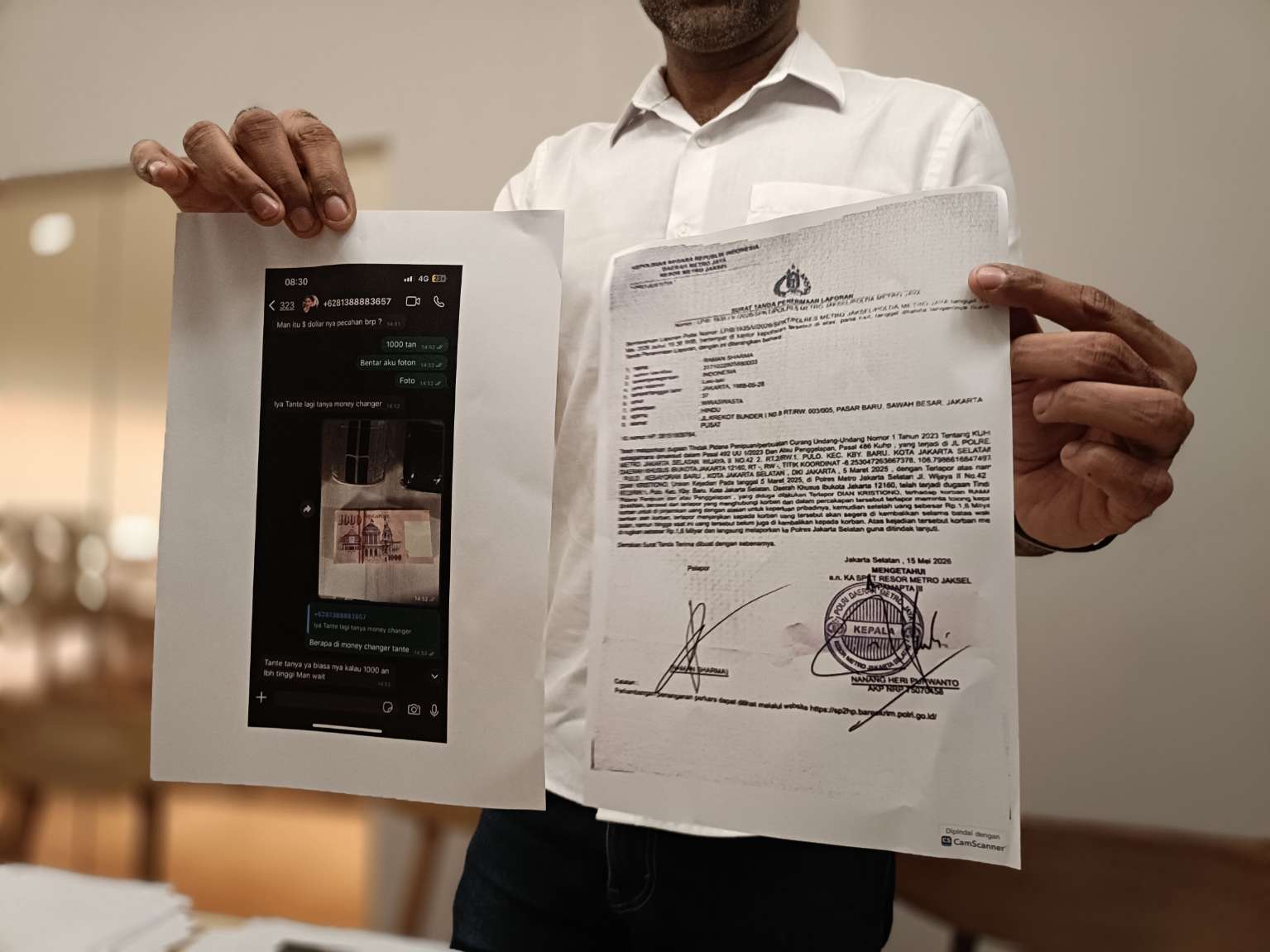 Dugaan Penipuan dan Penggelapan Dana Dilaporkan ke Polres Metro Jakarta Selatan