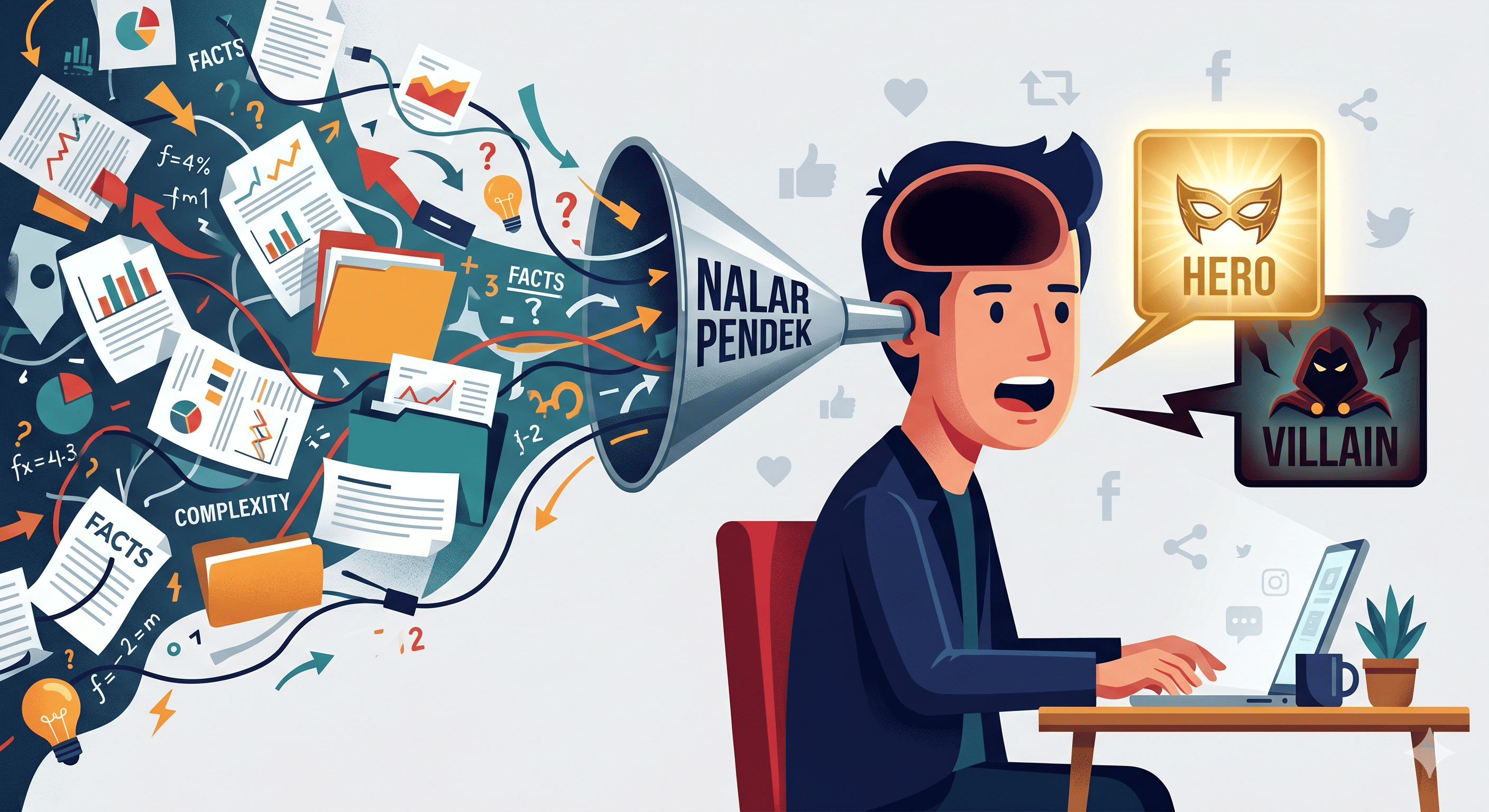 NETIZEN KEBANYAKAN PART 3: NALAR PENDEK DIKOTOMI HERO VS VILLAIN