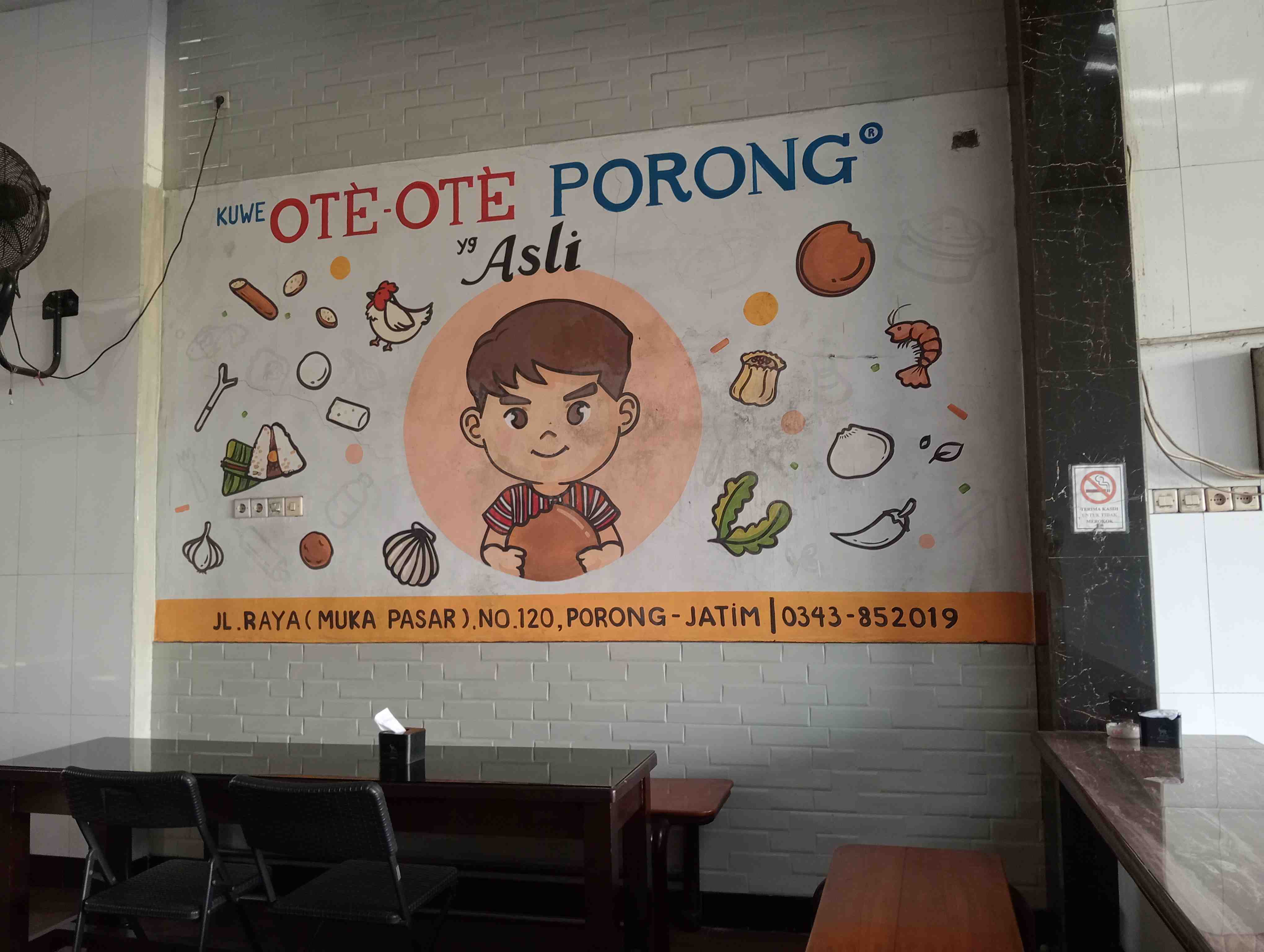 spanduk alamat Ote-ote Porong